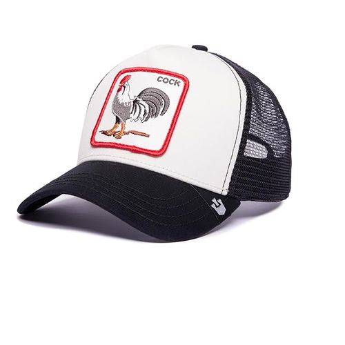 GOORIN BROS THE COCK TRUCKER BLACK/WHITE