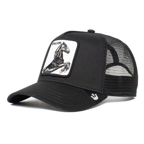 GOORIN BROS THE STALLION TRUCKER BLK/WHITE