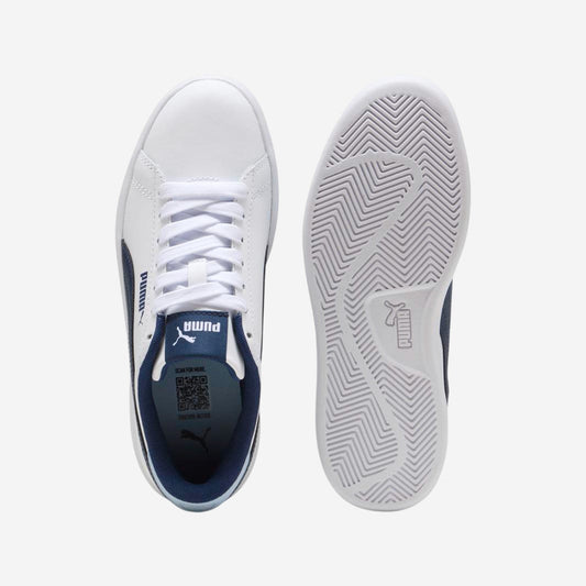 PUMA SMASH 3.0 L JR WHITE-PERSIAN BLUE