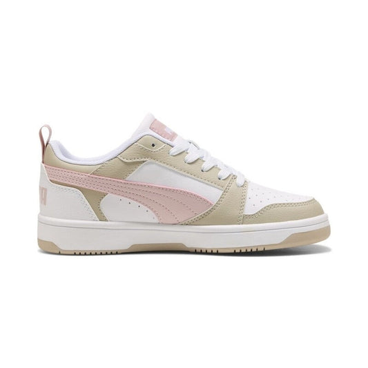 PUMA REBOUND V6 LO JR WHITEMIST-DESERT-PINK