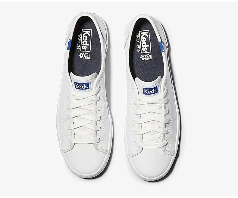 KEDS KICKSTART LEATHER WHT WH57559 # 5