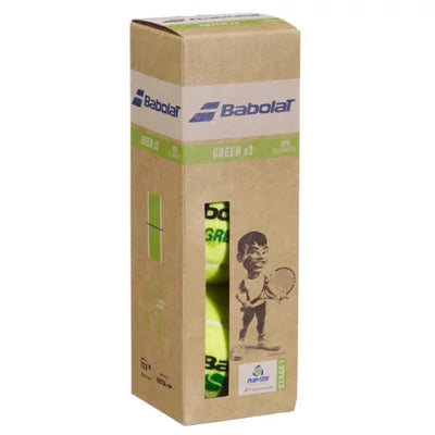 BOLAS DE TENIS BABOLAT GREEN X3