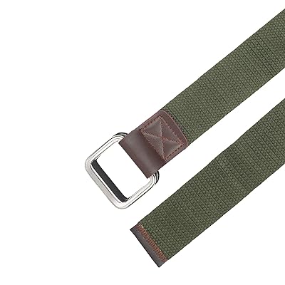TIMBERLAND 40MM WEBBING BELT OLIVE GREEN