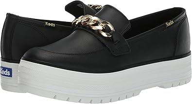 KEDS TDLL LTHR CHAIN BLK/WHT WH67436 # 6