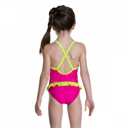 MOONSET FRILL SUIT PNK/YLW