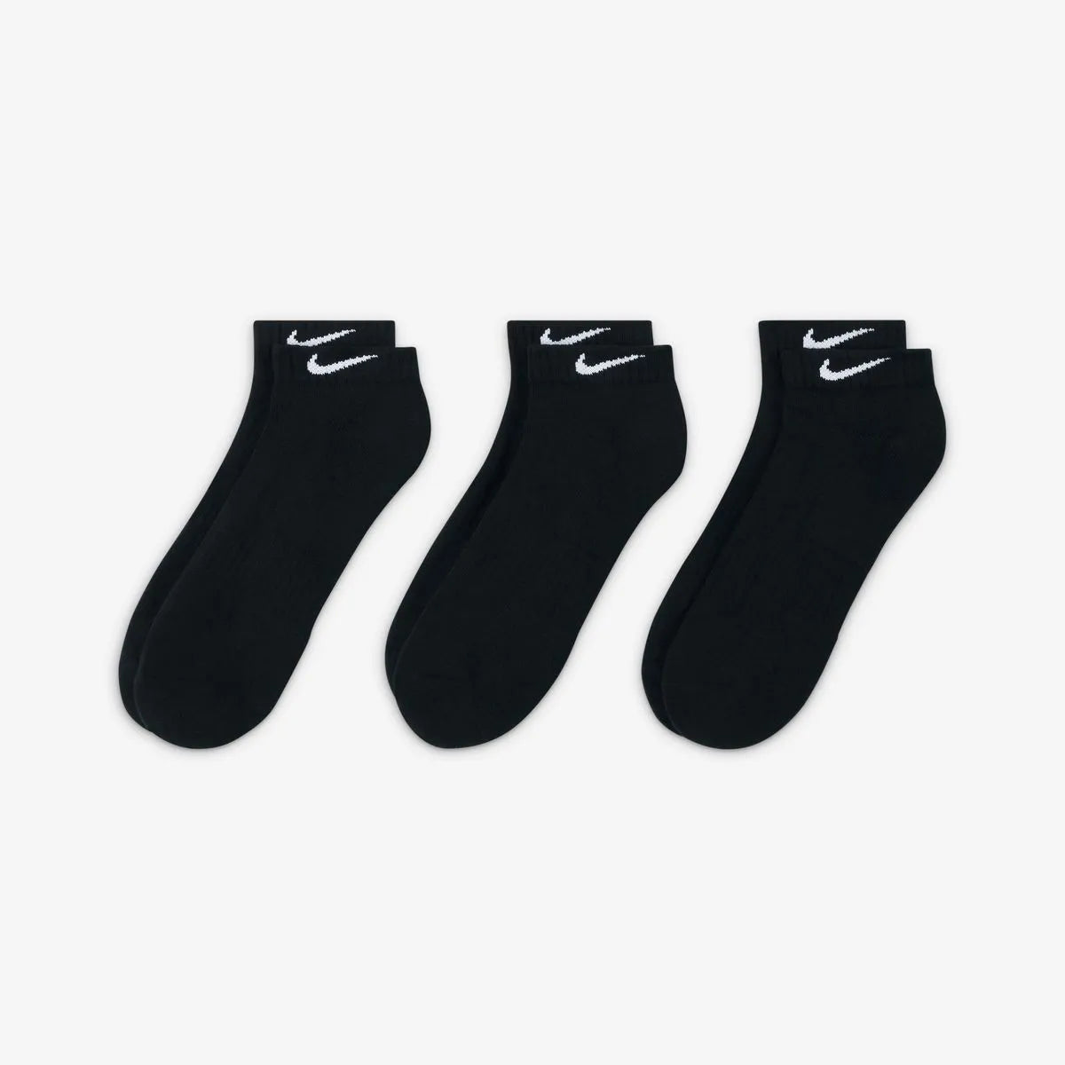 EVERYDAY CUSH LOW 3PR BLK/WHT SX7670-010 # L
