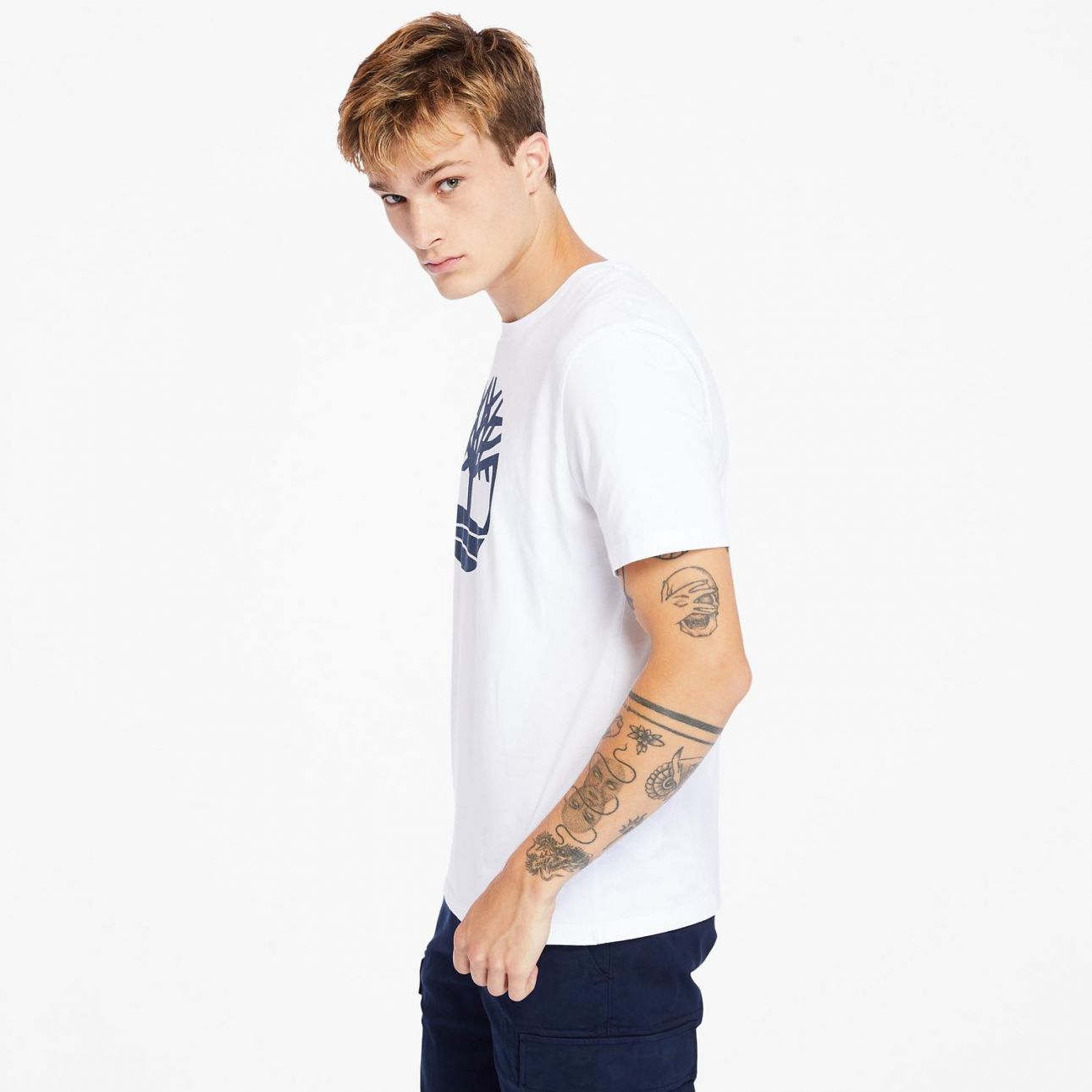 TIMBERLAND CAMISETA CON LOGOTIPO KENNEBEC RIVER PARA HOMBRE EN BLANCO