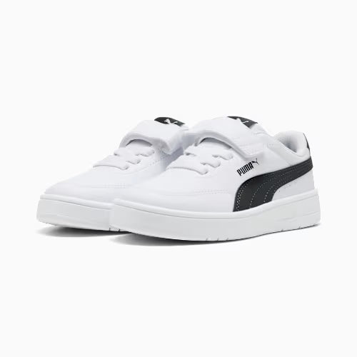 COURT CLASSIC CLEAN WHITE/BLK PRE-ESCOLAR UNISEX