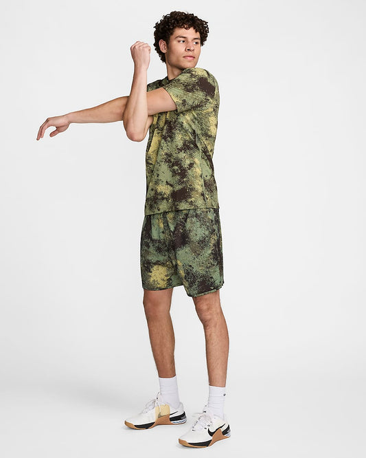 NIKE TOTALITY CAMO 7" DRI-FIT GREEN/BLACK
