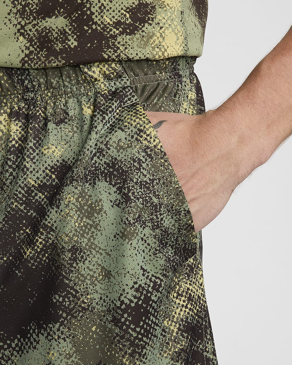 NIKE TOTALITY CAMO 7" DRI-FIT GREEN/BLACK