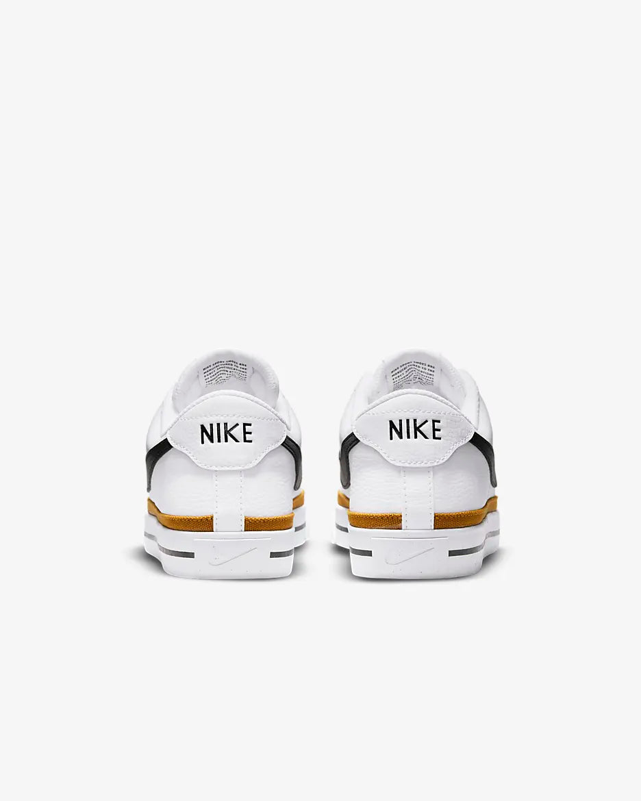 COURT LEGACY WHT/BLK/BROWN DH3162-100 # 10.5