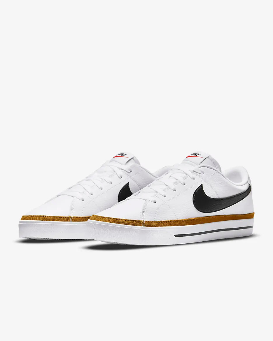 COURT LEGACY WHT/BLK/BROWN DH3162-100 # 10.5