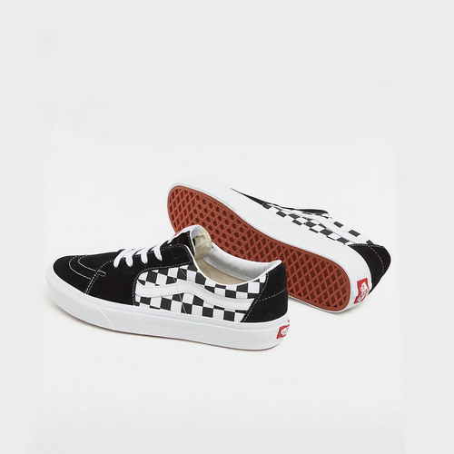 VANS SK8‑LOW "CHECKERBOARD – BLACK"