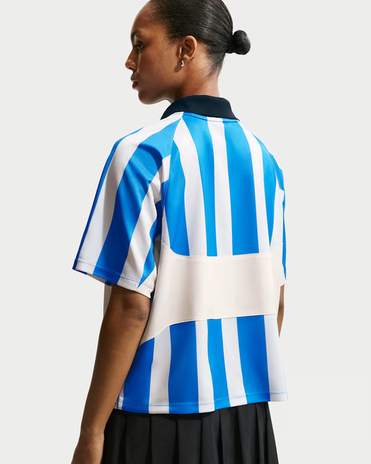 W NSW STREET OS SS STRP JSY WHITE/BLUE