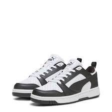 PUMA REBOUND V6 LOW JUVENILES WHITE/BLACK