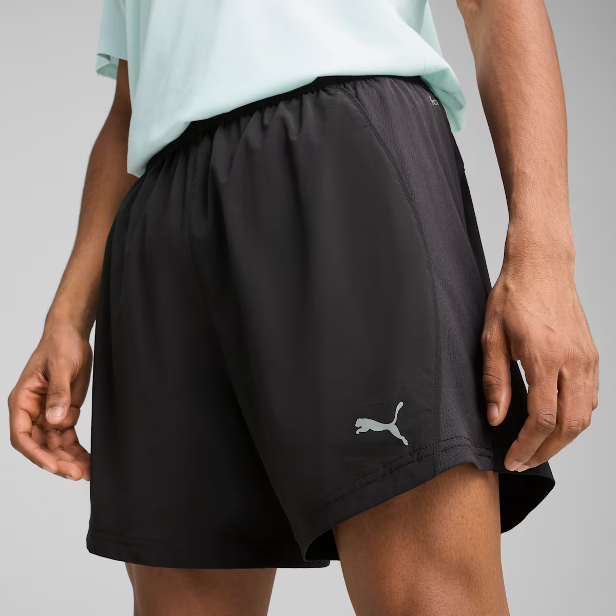 M RUN VELOCITY 5 SHORT BLACK