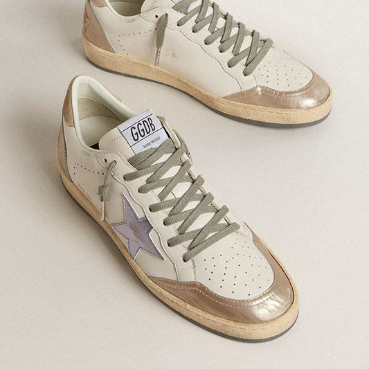 BALL STAR LEATHER MILK/TAUPE/BEIGE