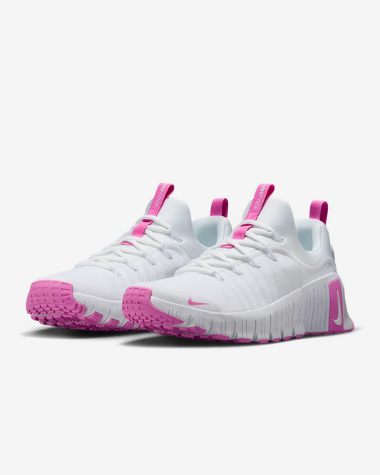 W NIKE FREE METCON 6 WHITE/PINK