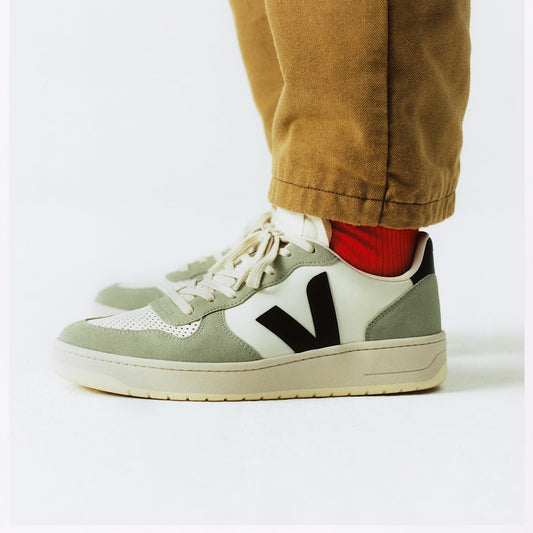 V-10 PRIME LEATHER PURE/BLACK/CLAY