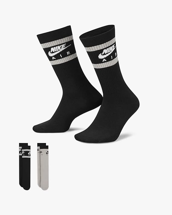 EVERYDAY ESSENTIAL CREW 2 BLK/LIO DH6170-902 # S