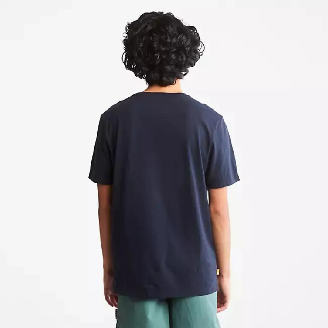 TIMBERLAND FRONT STACK LOGO NAVY/WHT