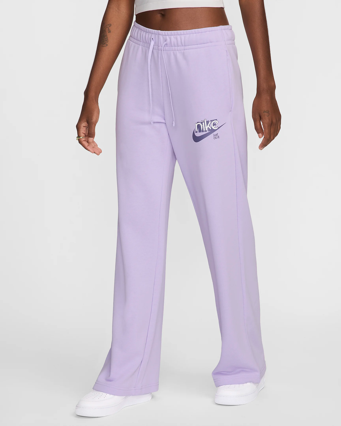 Nike Pantalón Largo Sportswear Club Fleece VIOLET/WHITE