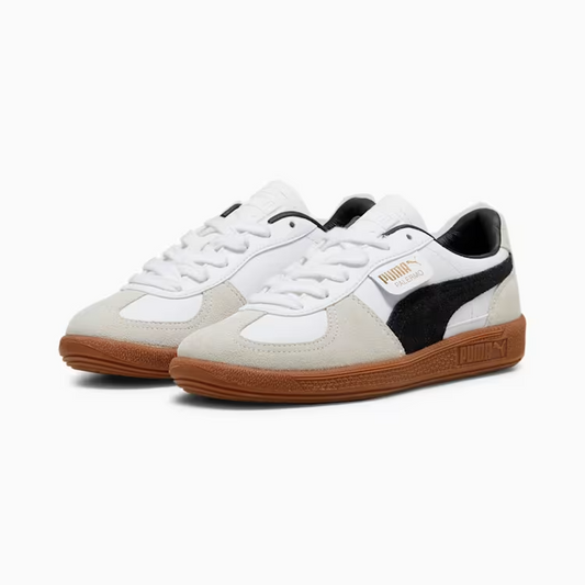 PUMA PALERMO LEATHER JR WHT/BLK