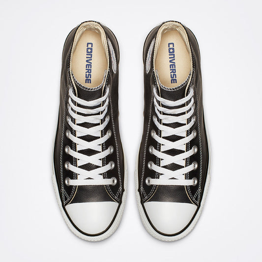 CONVERSE CHUCK TAYLOR ALL STAR LEATHER HIGH TOP BLACK