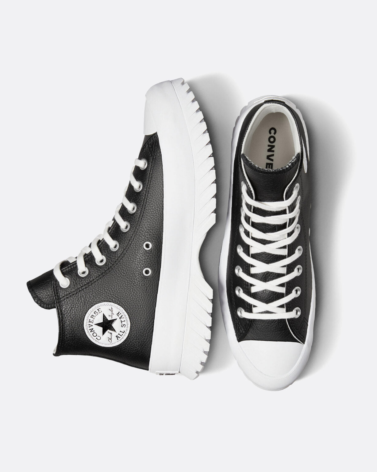 CTAS LUGGED BLACK/WHITE A03704C # 8.5