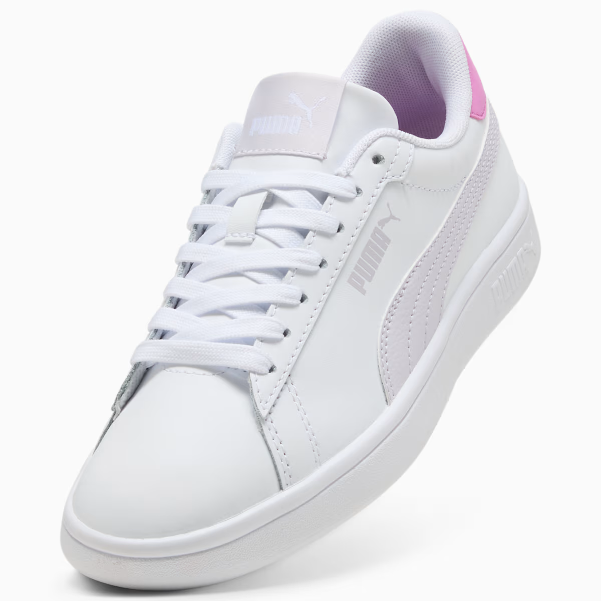 PUMA SMASH 3.0 L JR WHITE-LAVENDER