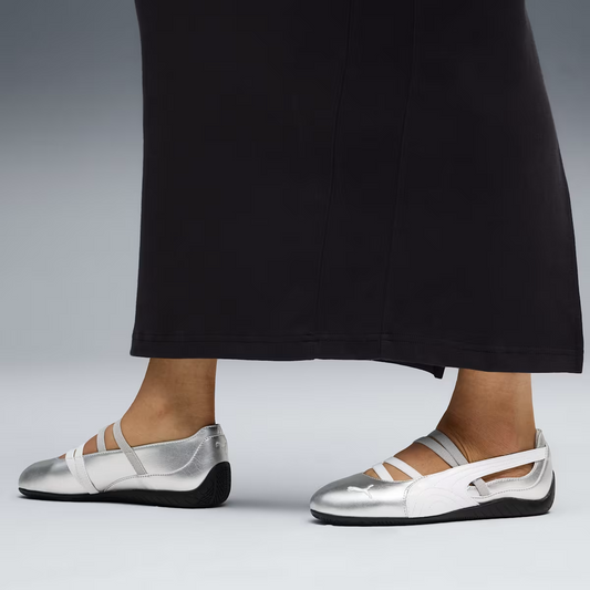 SPEEDCAT BALLET METALLIC WNS SILVER-WHITE