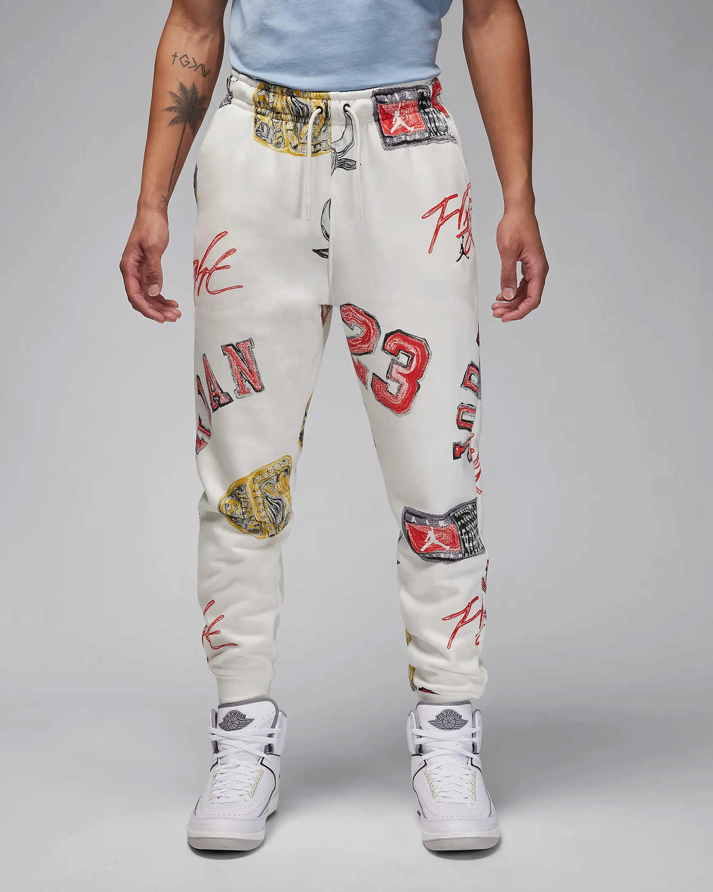 BROOKLYN FLEECE ALL OVER PRINT WHITE