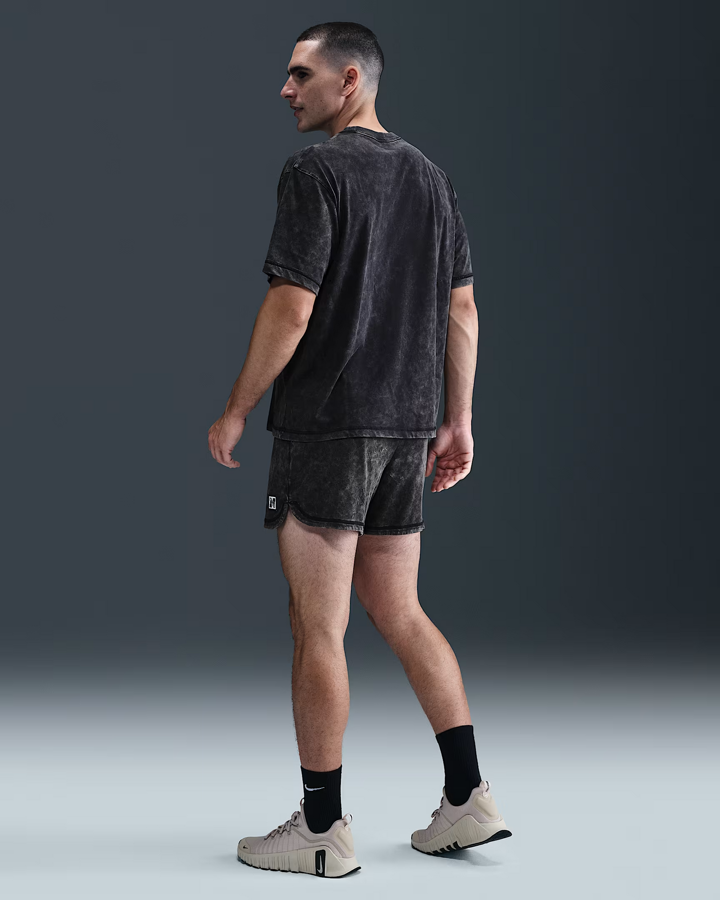 M NK DF HERITAGE SHORT WASH BLACK