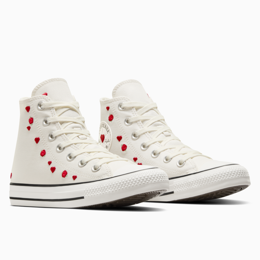 CONVERSE CHUCK TAYLOR ALL STAR ROSES VALENTINE’S WHITE/RED/EGRET