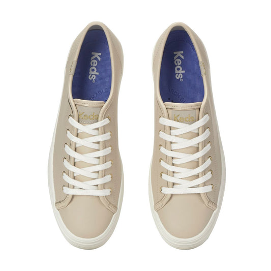 TRIPLE UP LEATHER BEIGE