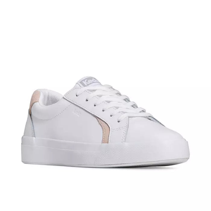 KEDS PURSUIT LEA/WHT/BLUSH