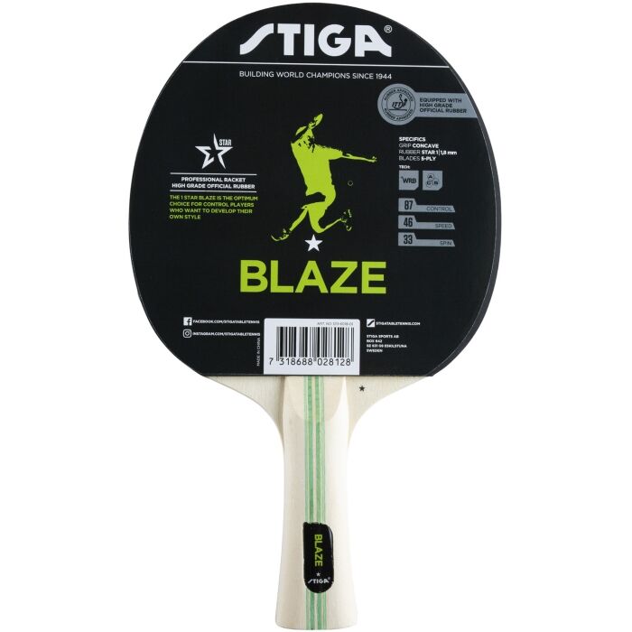 STIGA BAT BLAZE RED 1211-6018-01