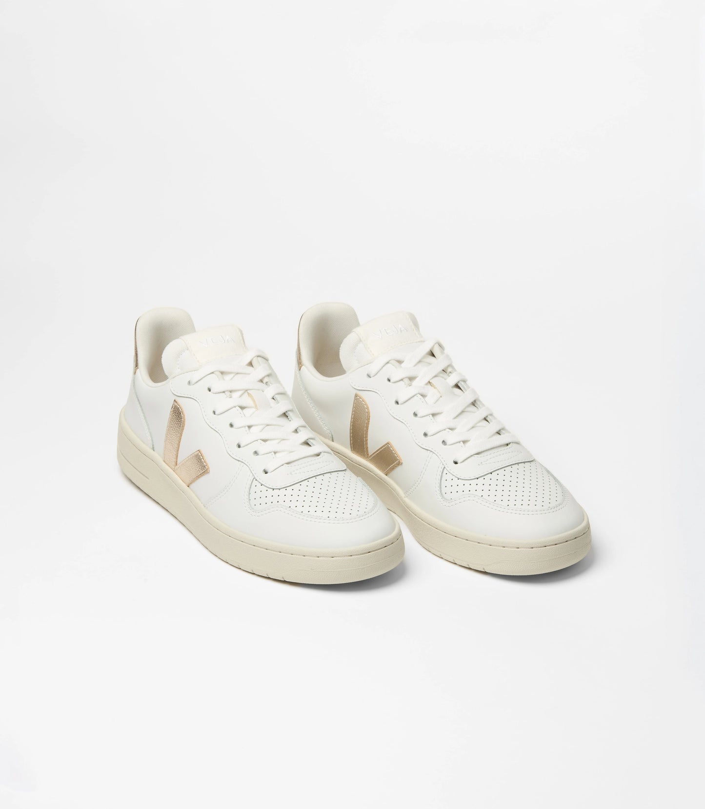 V-10 PRIME LEATHER EXTRA-WHITE-PLATINE