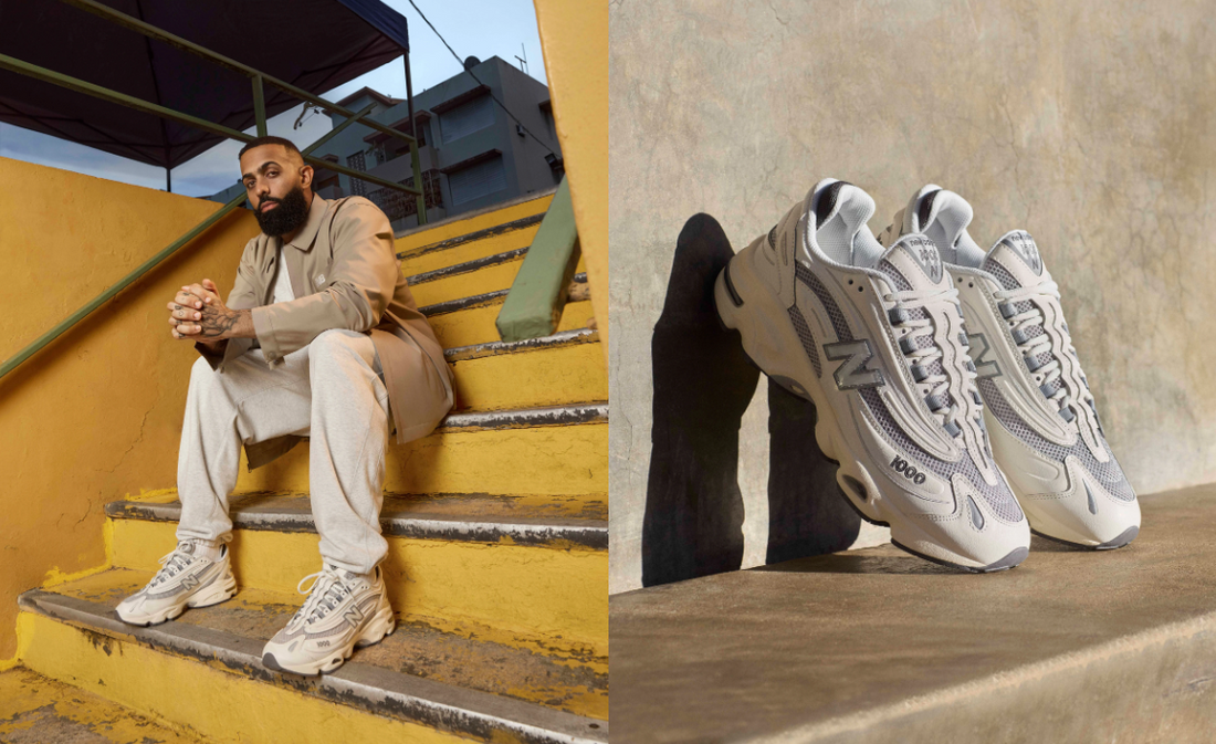 New Balance 1000 junto a Eladio Carrión: