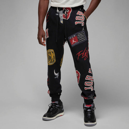 ESSENTIAL AOP FLEECE BLACK