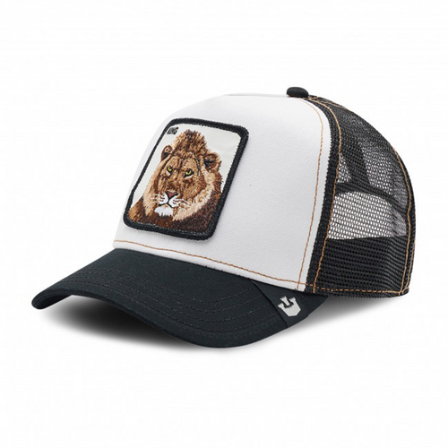 GOORIN BROS KING LION TRUCKER BLK/WHT