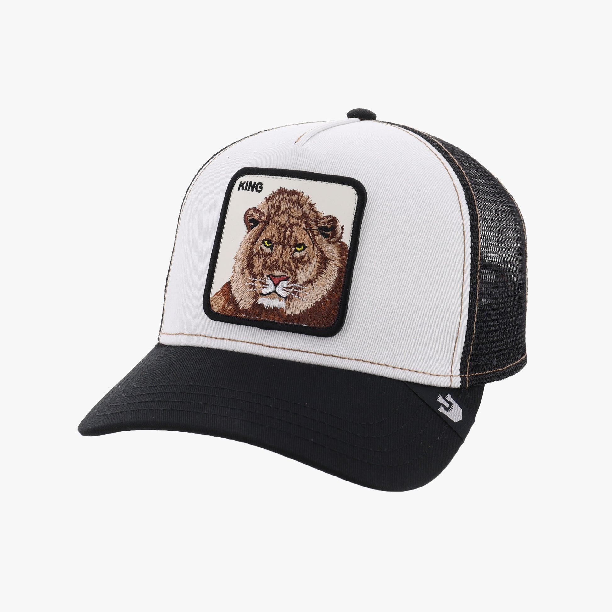 GOORIN BROS KING LION TRUCKER BLK/WHT