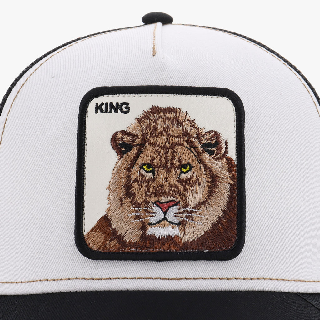 GOORIN BROS KING LION TRUCKER BLK/WHT