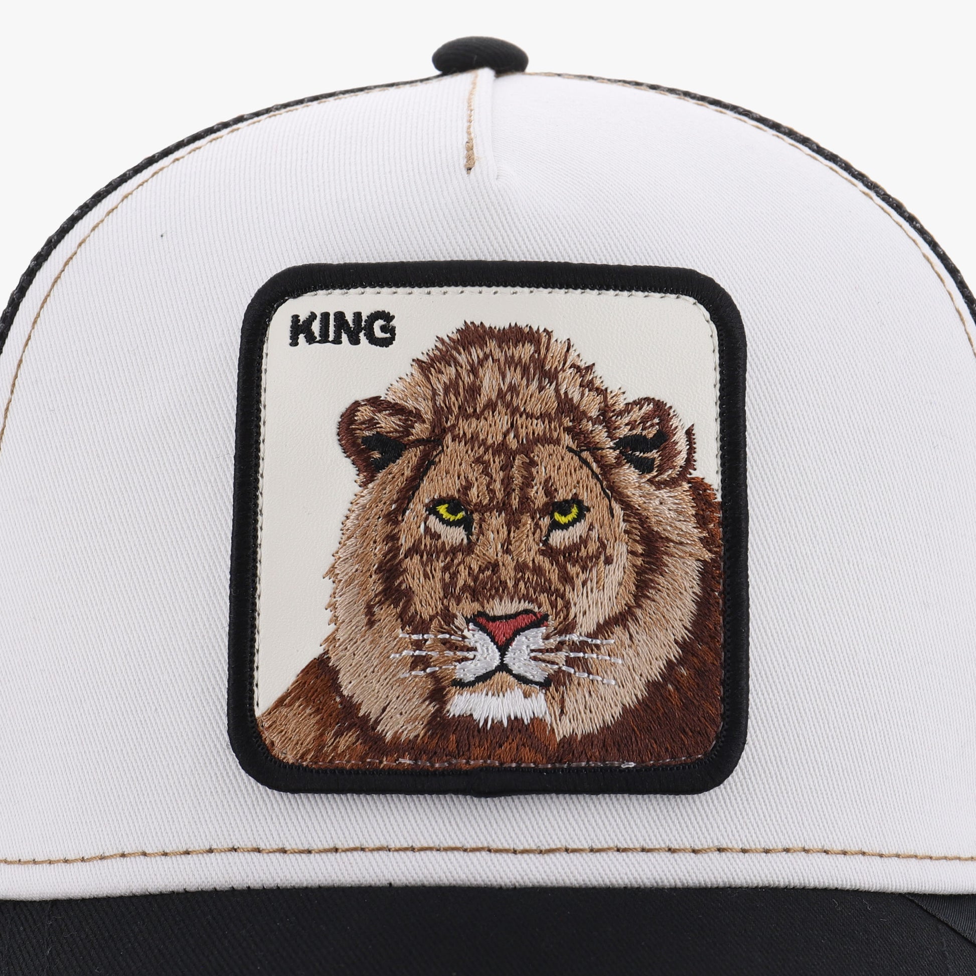 GOORIN BROS KING LION TRUCKER BLK/WHT
