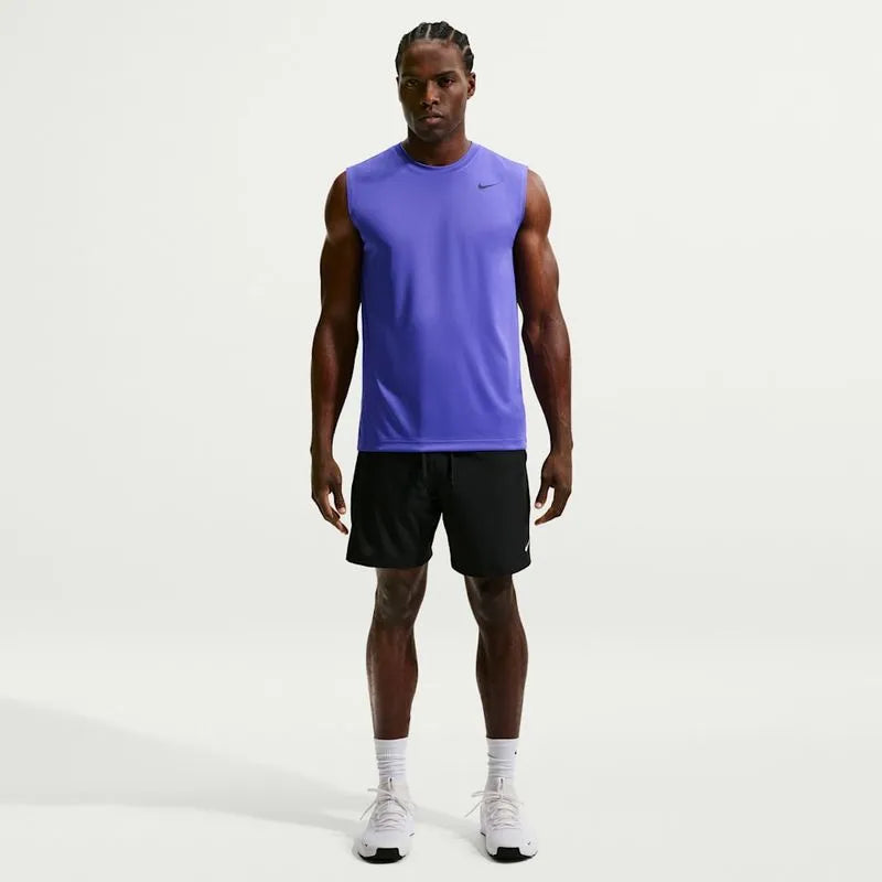 M NK DF TEE STD SLVLS FLEX VIOLET/BLACK