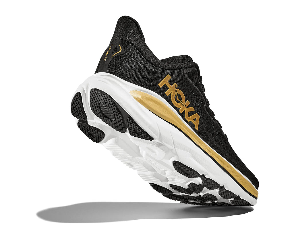 HOKA CLIFTON 10 BLACK/GOLD MUJER
