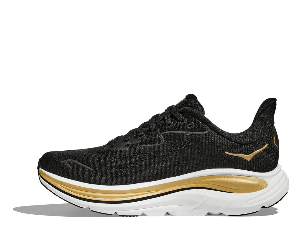 HOKA CLIFTON 10 BLACK/GOLD MUJER