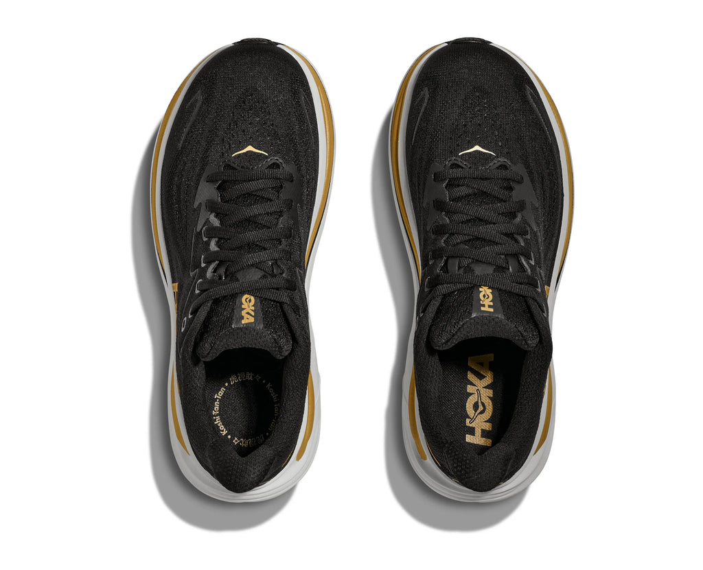 HOKA CLIFTON 10 BLACK/GOLD MUJER