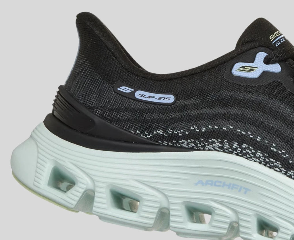 ARCH FIT GLIDE-STEP WAVE BLACK/TURQUOISE