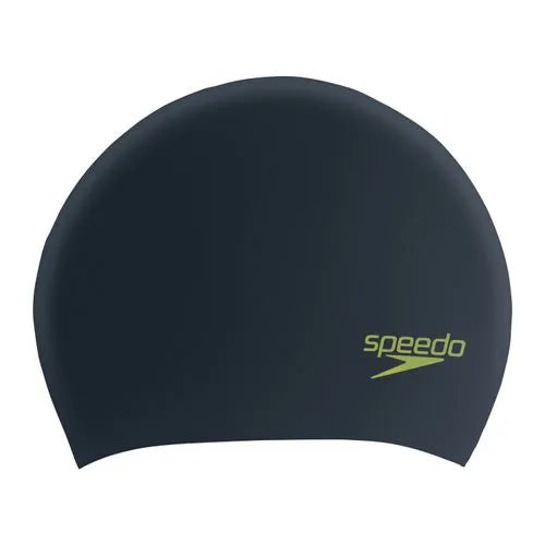 SPEEDO JR LONG HAIR CAP BLK